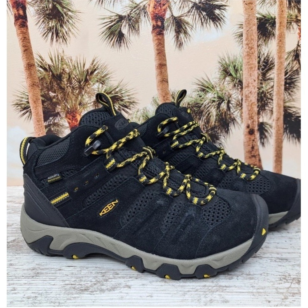 Keen Headout Waterproof Hiking Boot Mens 13 Black Lemon Curry